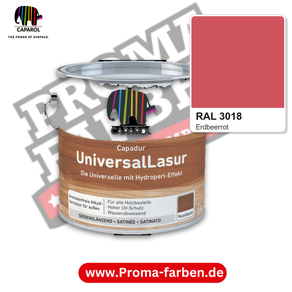 Caparol Capadur UniversalLasur RAL 3018 kaufen Proma Farben Hamburg
