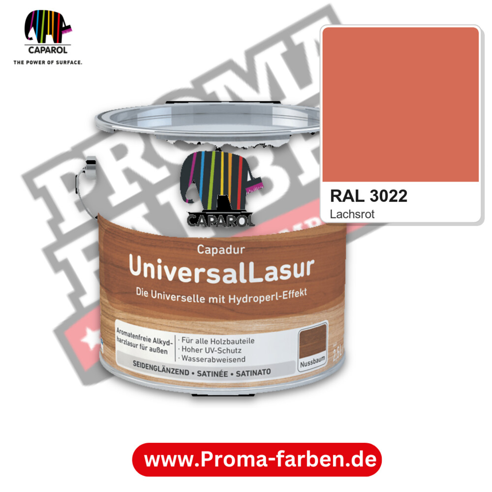 Caparol Capadur UniversalLasur RAL 3022 kaufen Proma Farben Hamburg