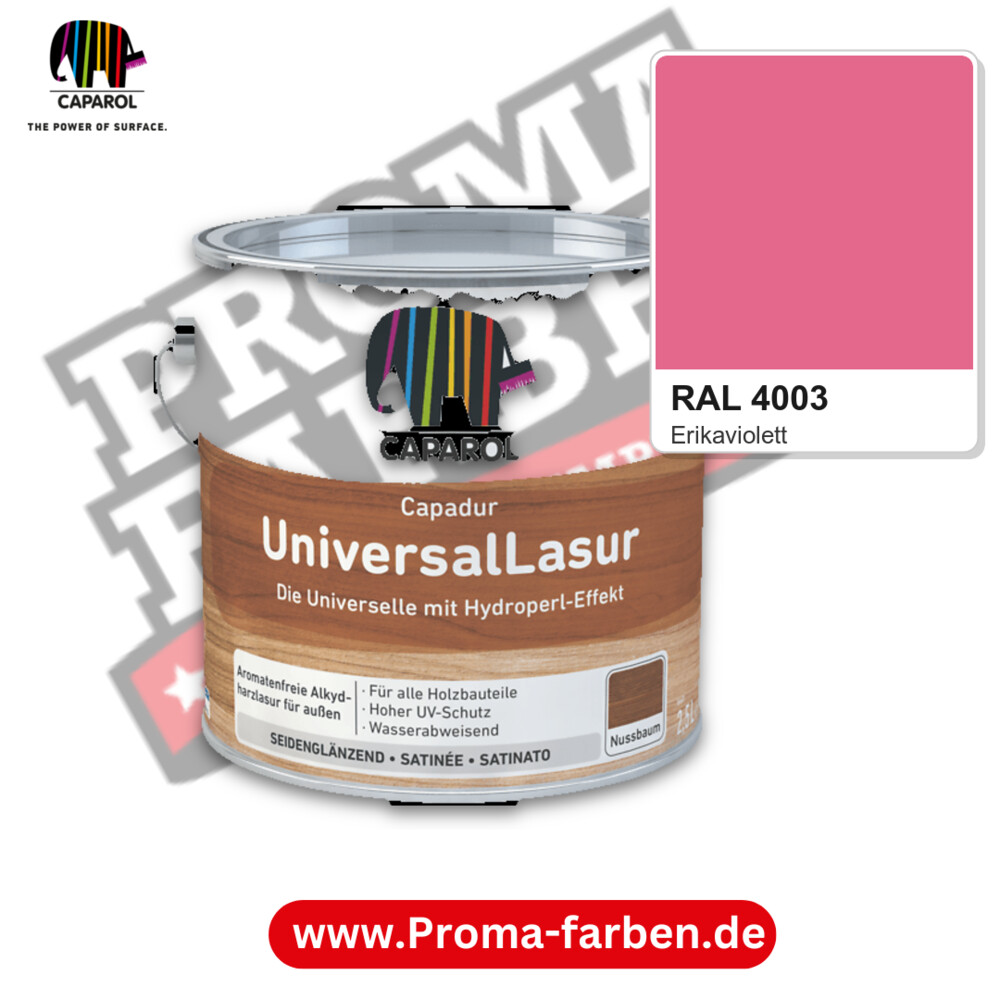 Caparol Capadur UniversalLasur RAL 4003 kaufen Proma Farben Hamburg