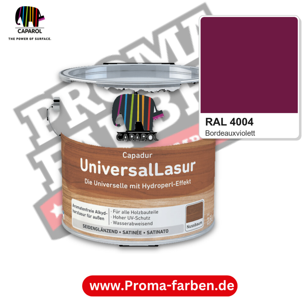 Caparol Capadur UniversalLasur RAL 4004 kaufen Proma Farben Hamburg