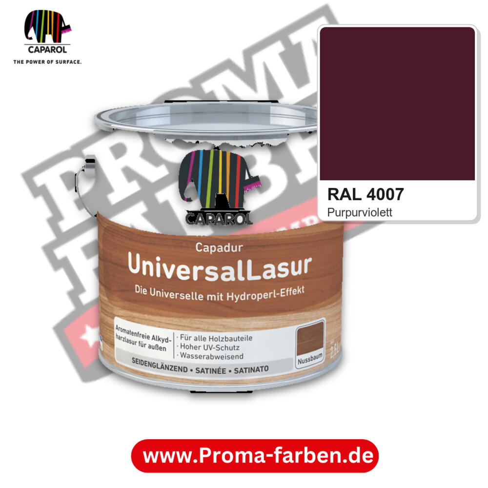 Caparol Capadur UniversalLasur RAL 4007 kaufen Proma Farben Hamburg