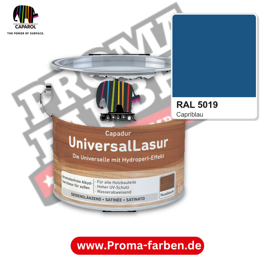 Caparol Capadur UniversalLasur RAL 5019 kaufen Proma Farben Hamburg