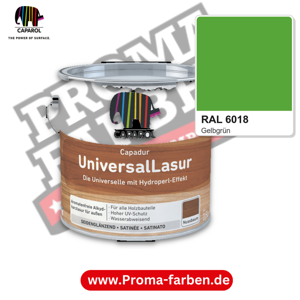 Caparol Capadur UniversalLasur RAL 6018 kaufen Proma Farben Hamburg