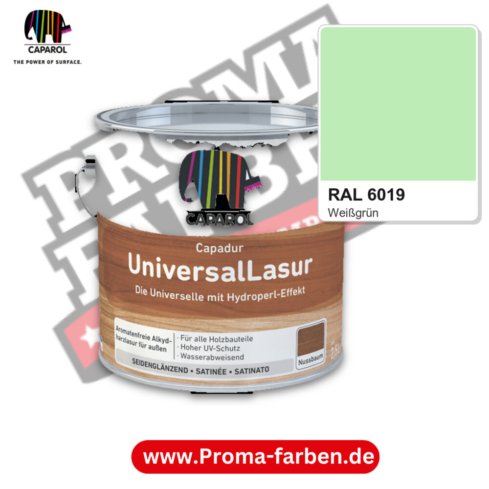 Caparol Capadur UniversalLasur RAL 6019 kaufen Proma Farben Hamburg