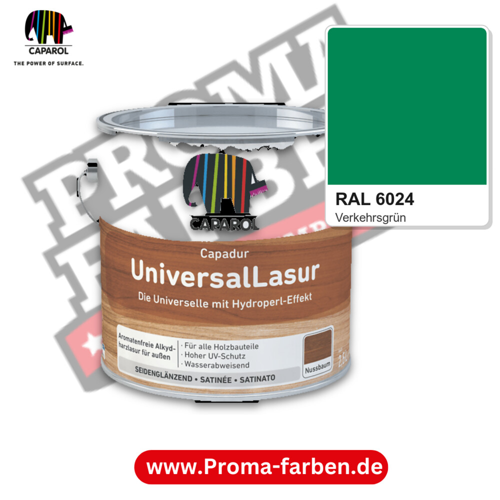 Caparol Capadur UniversalLasur RAL 6024 kaufen Proma Farben Hamburg