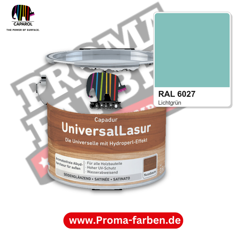 Caparol Capadur UniversalLasur RAL 6027 kaufen Proma Farben Hamburg