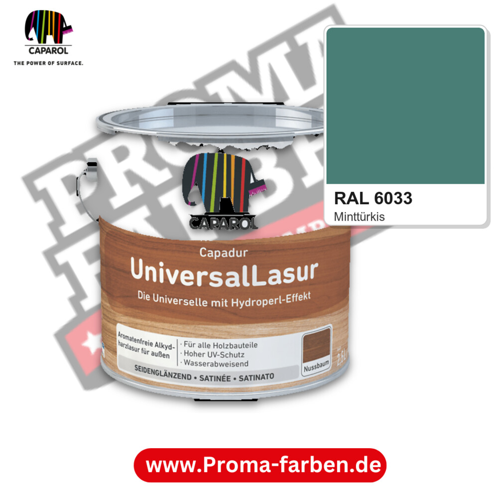 Caparol Capadur UniversalLasur RAL 6033 kaufen Proma Farben Hamburg