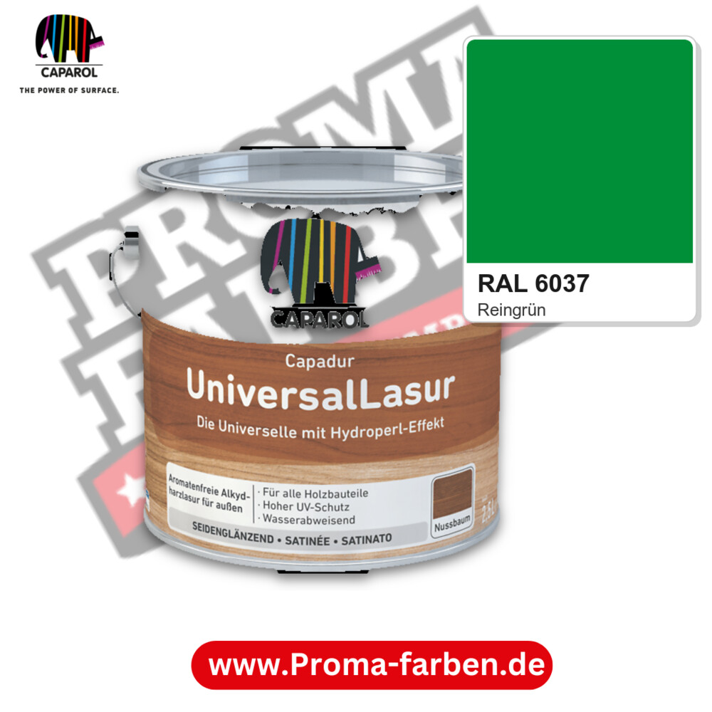 Caparol Capadur UniversalLasur RAL 6037 kaufen Proma Farben Hamburg