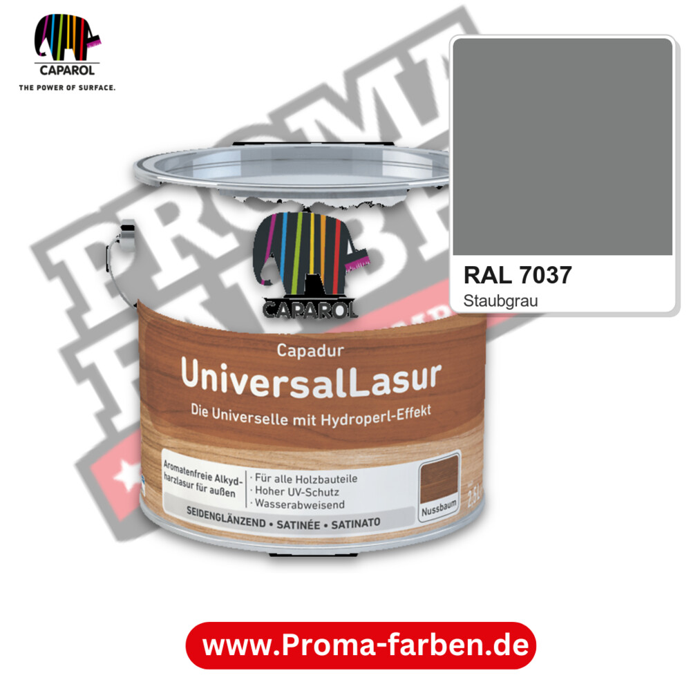Caparol Capadur UniversalLasur RAL 7037 kaufen Proma Farben Hamburg