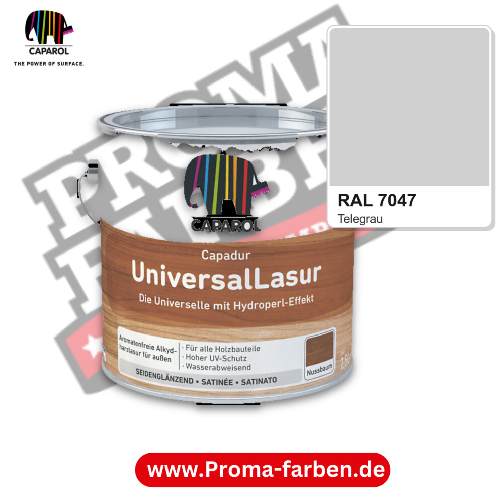 Caparol Capadur UniversalLasur RAL 7047 kaufen Proma Farben Hamburg