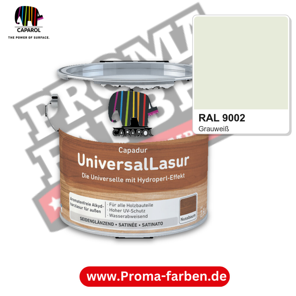 Caparol Capadur UniversalLasur RAL 9002 kaufen Proma Farben Hamburg