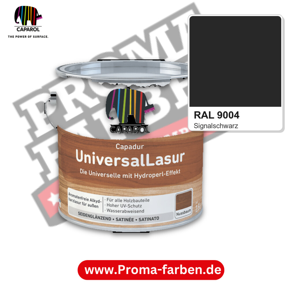 Caparol Capadur UniversalLasur RAL 9004 kaufen Proma Farben Hamburg