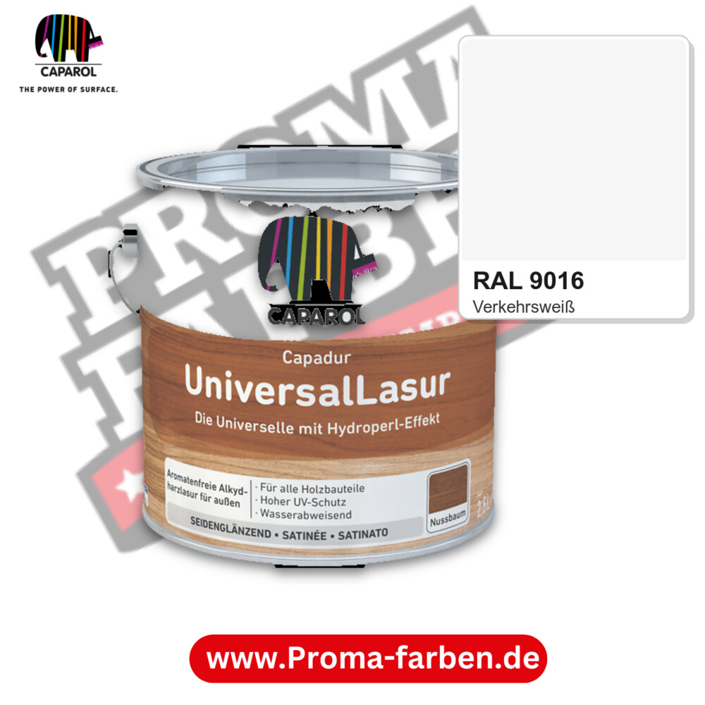 Caparol Capadur UniversalLasur RAL 9016 kaufen Proma Farben Hamburg