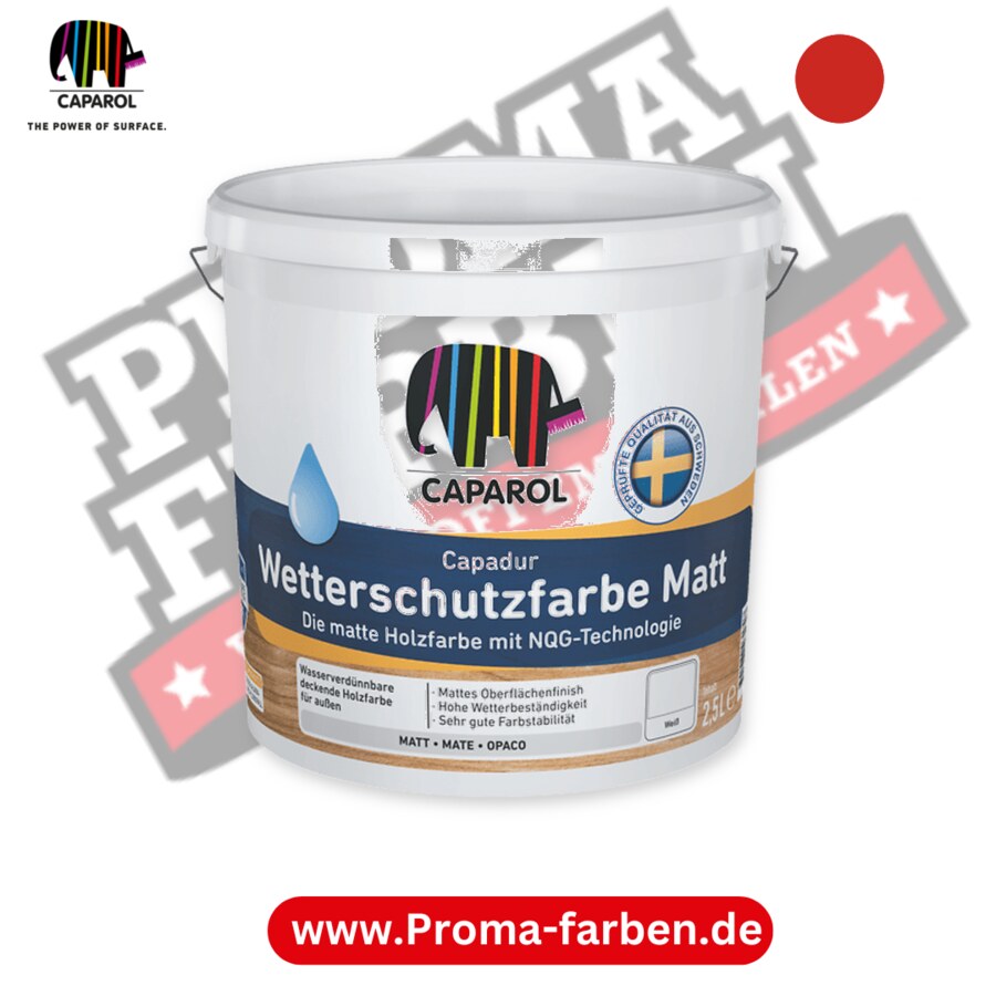 Caparol Capadur Wetterschutzfarbe Matt RAL 2002 kaufen Proma Farben Hamburg