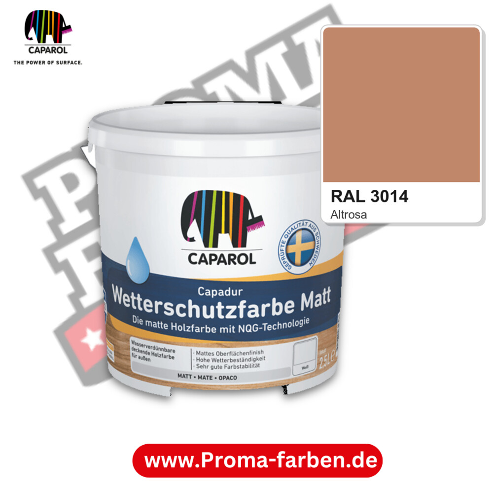 Caparol Capadur Wetterschutzfarbe Matt RAL 3014 kaufen Proma Farben Hamburg