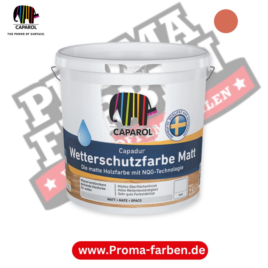 Caparol Capadur Wetterschutzfarbe Matt RAL 3022 kaufen Proma Farben Hamburg