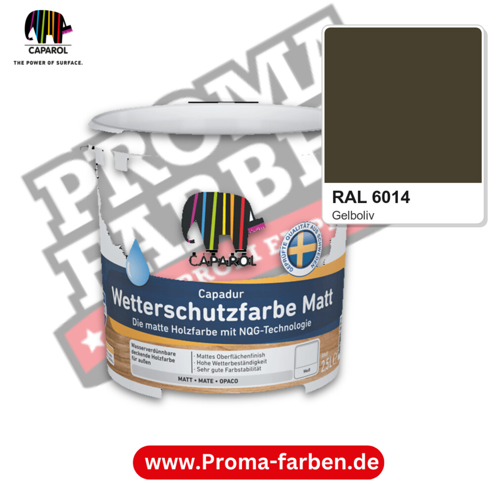 Caparol Capadur Wetterschutzfarbe Matt RAL 6014 kaufen Proma Farben Hamburg