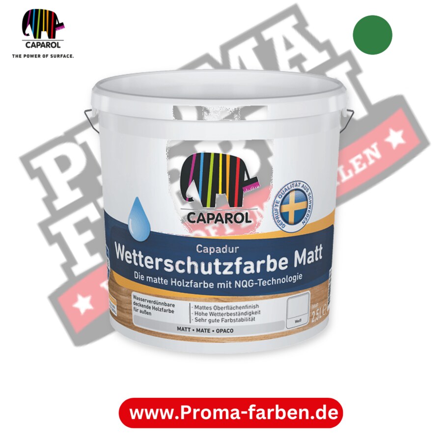 Caparol Capadur Wetterschutzfarbe Matt RAL 6032 kaufen Proma Farben Hamburg