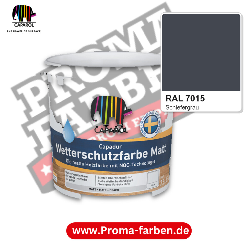 Caparol Capadur Wetterschutzfarbe Matt RAL 7015 kaufen Proma Farben Hamburg