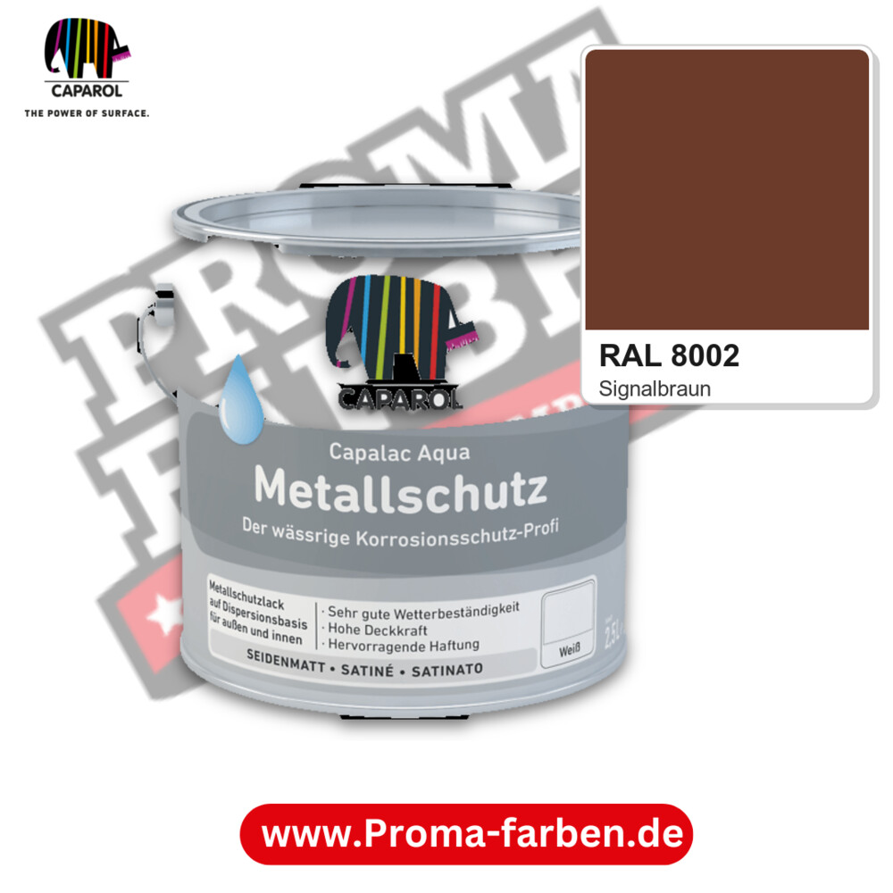 Caparol Capalac Aqua Metallschutz RAL 8002 kaufen Proma Farben Hamburg
