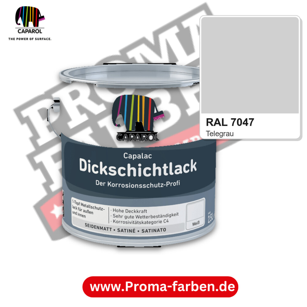 Caparol Capalac Dickschichtlack RAL 7047 kaufen Proma Farben Hamburg