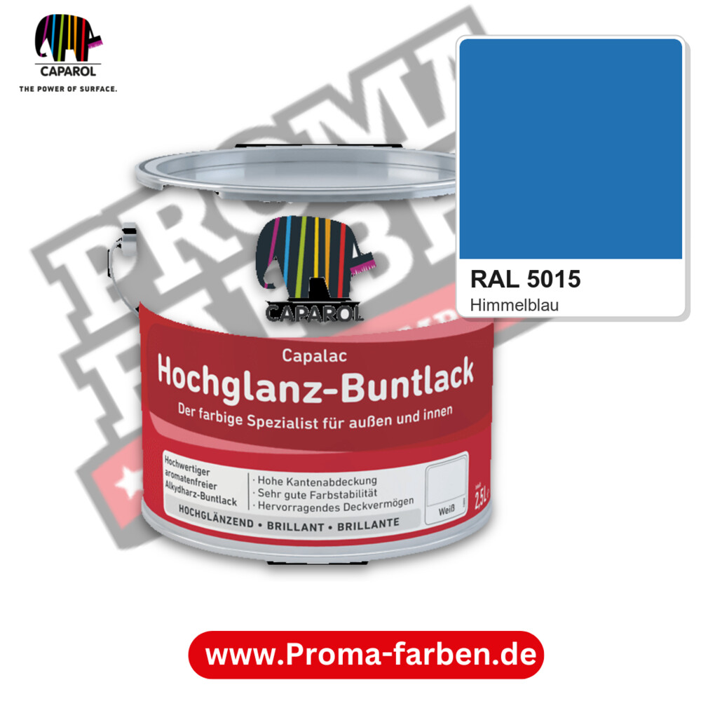 Caparol Capalac Hochglanz-Buntlack RAL 5015 kaufen Proma Farben Hamburg