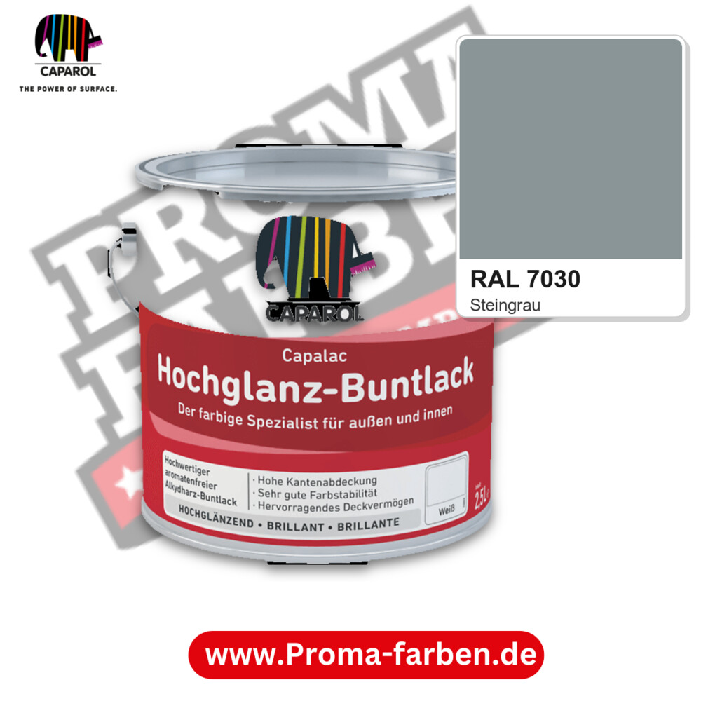 Caparol Capalac Hochglanz-Buntlack RAL 7030 kaufen Proma Farben Hamburg
