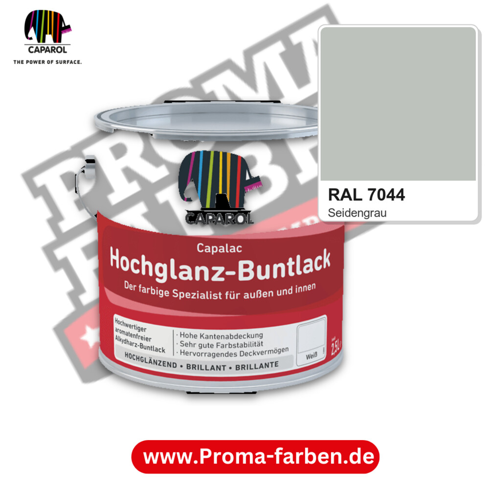 Caparol Capalac Hochglanz-Buntlack RAL 7044 kaufen Proma Farben Hamburg