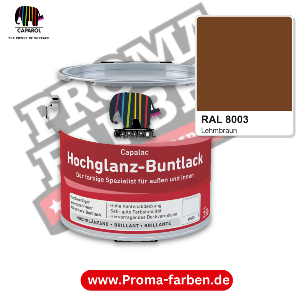 Caparol Capalac Hochglanz-Buntlack RAL 8003 kaufen Proma Farben Hamburg
