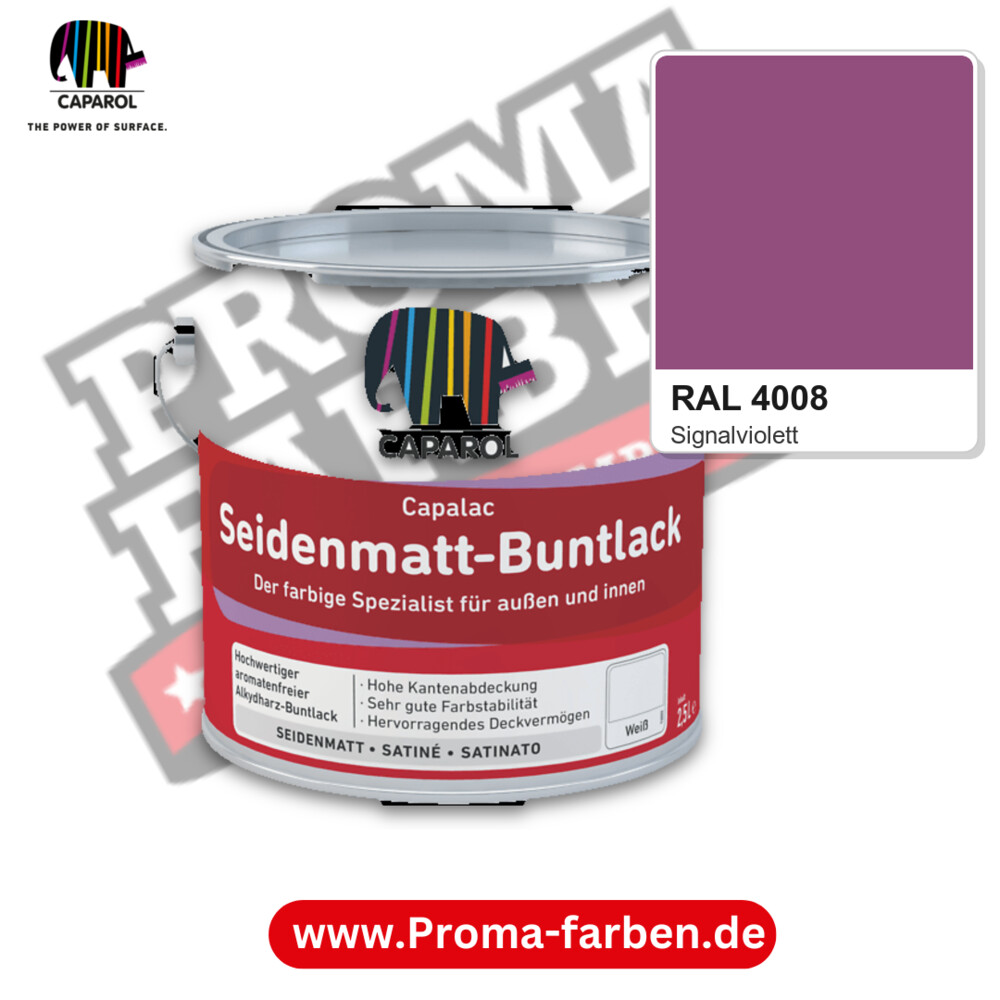 Caparol Capalac Seidenmatt-Buntlack RAL 4008 kaufen Proma Farben Hamburg