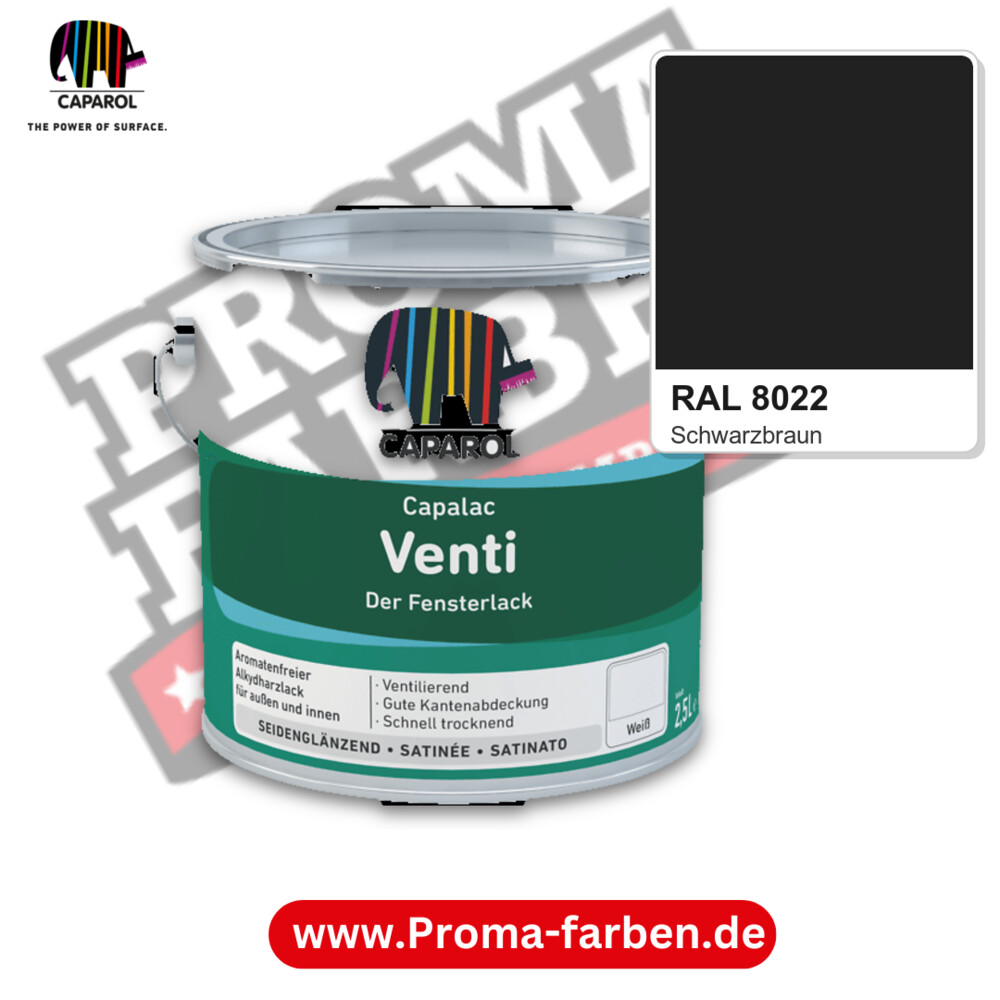 Caparol Capalac Venti RAL 8022 kaufen Proma Farben Hamburg