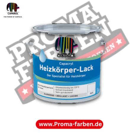 Caparol Capacryl Heizkörper-Lack – weiss kaufen bei Proma Farben