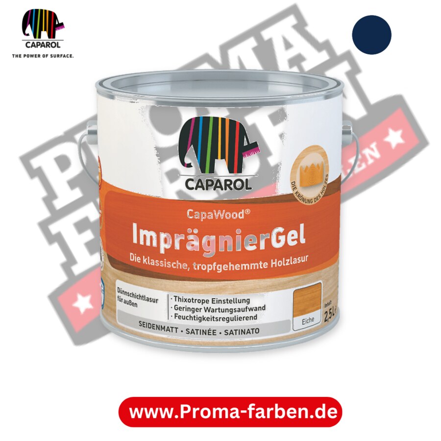 Caparol CapaWood ImprägnierGel RAL 5010 kaufen Proma Farben Hamburg