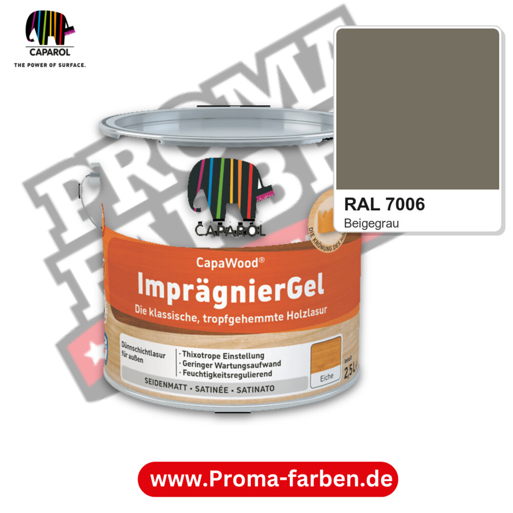 Caparol CapaWood ImprägnierGel RAL 7006 kaufen Proma Farben Hamburg