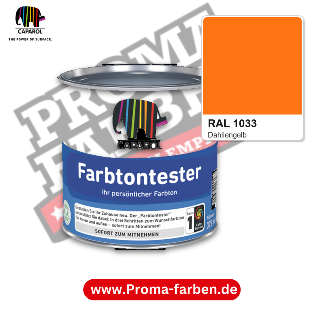 Caparol Farbtontester RAL 1033 kaufen Proma Farben Hamburg