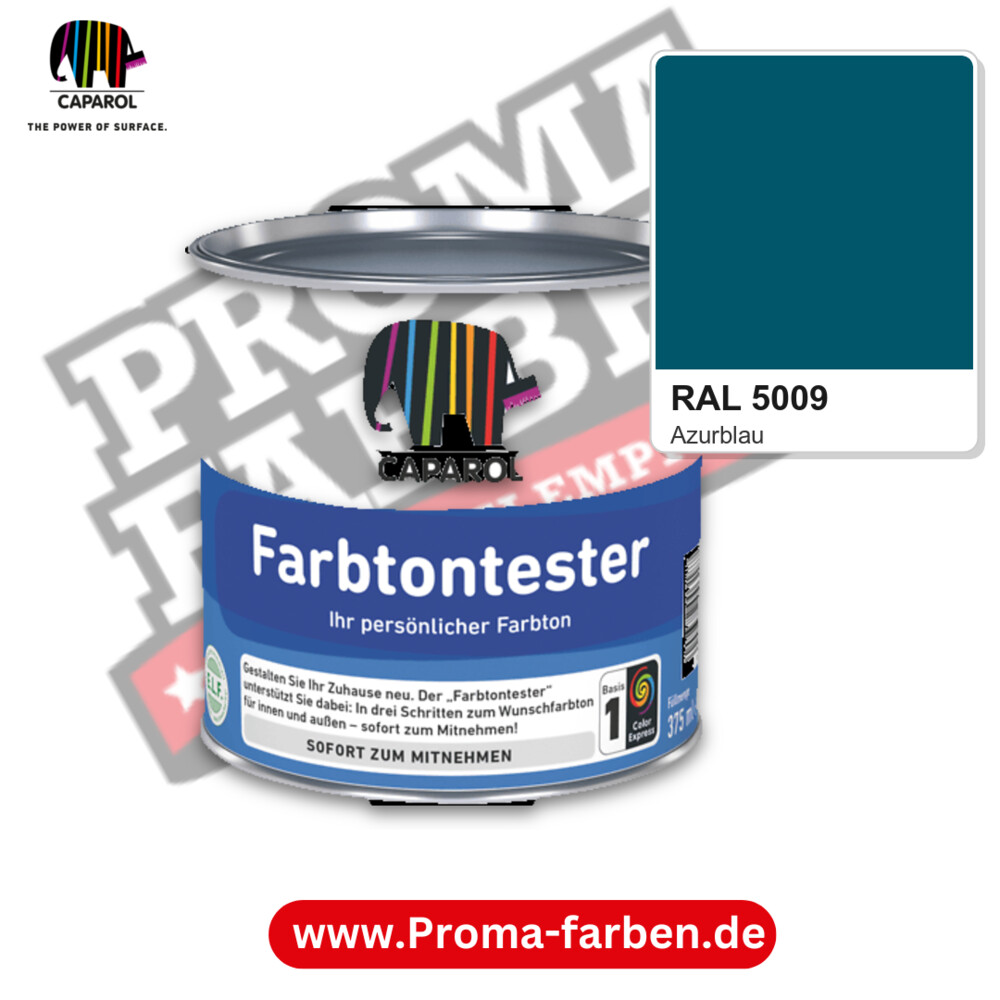 Caparol Farbtontester RAL 5009 kaufen Proma Farben Hamburg