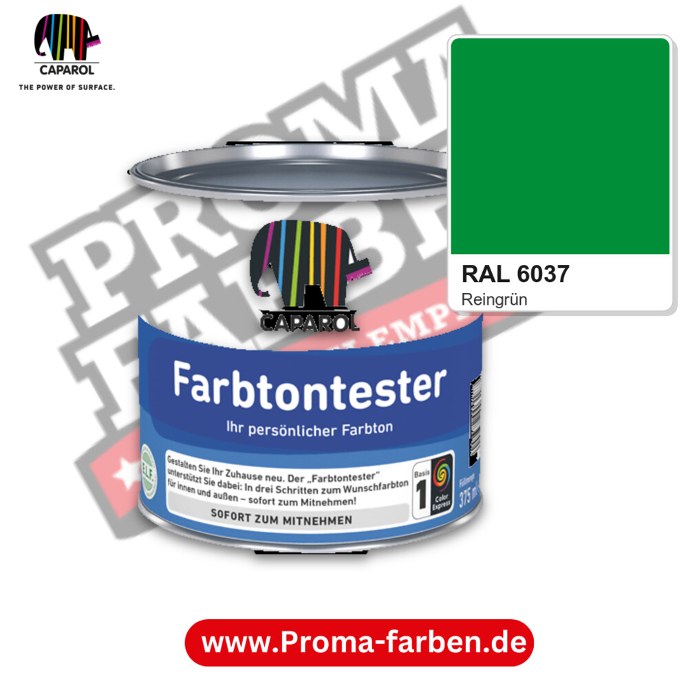 Caparol Farbtontester RAL 6037 kaufen Proma Farben Hamburg