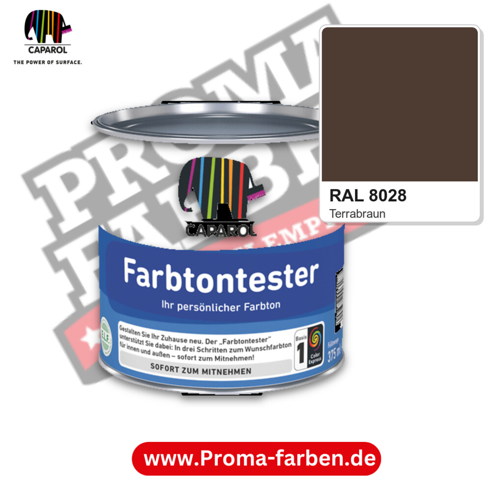 Caparol Farbtontester RAL 8028 kaufen Proma Farben Hamburg