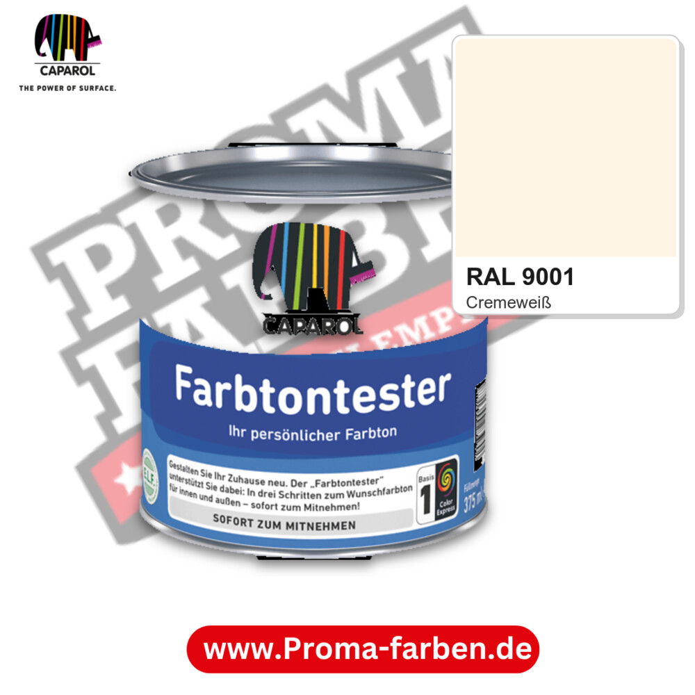 Caparol Farbtontester RAL 9001 kaufen Proma Farben Hamburg