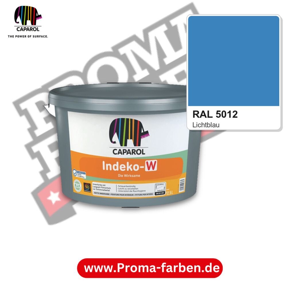 Caparol Indeko-W RAL 5012 kaufen Proma Farben Hamburg