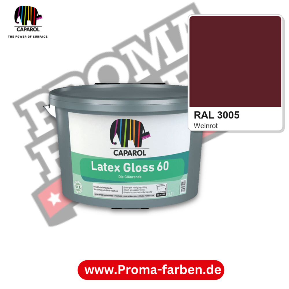 Caparol Latex Gloss 60 RAL 3005 kaufen Proma Farben Hamburg
