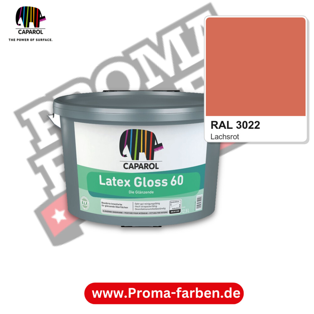 Caparol Latex Gloss 60 RAL 3022 kaufen Proma Farben Hamburg