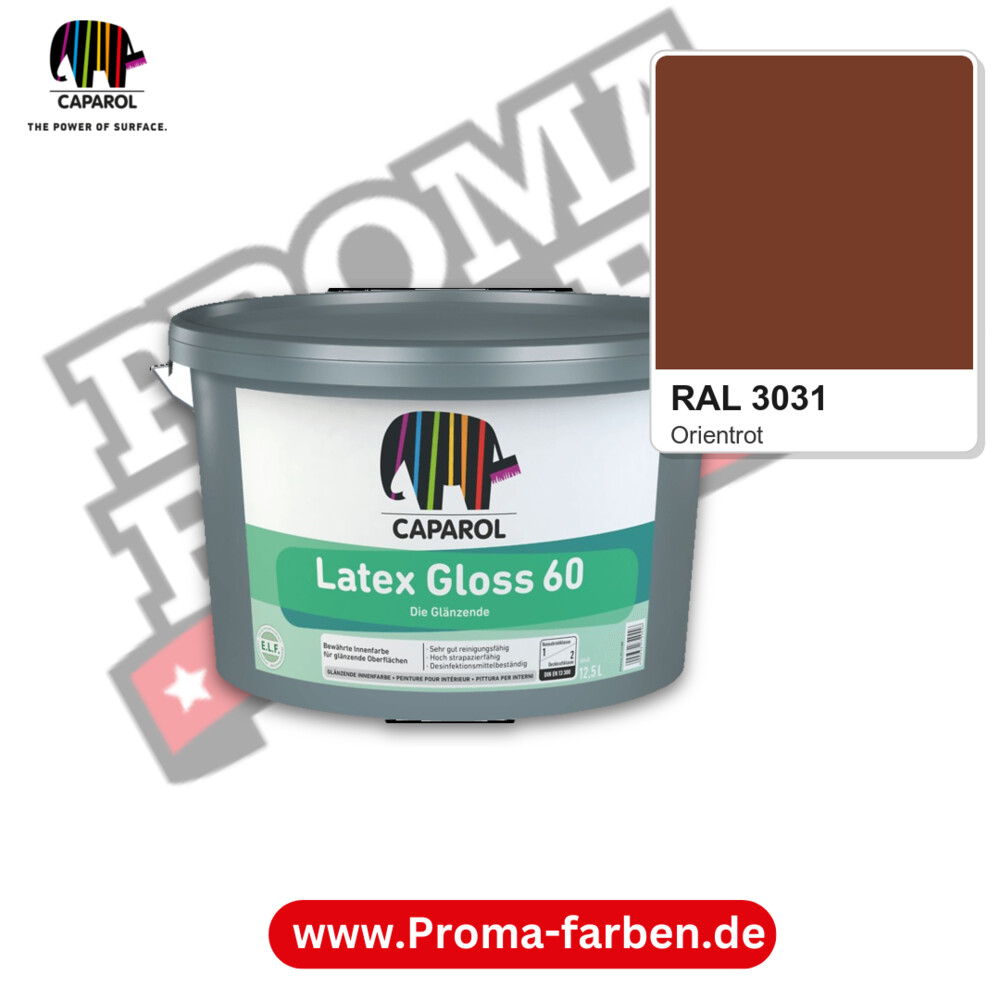Caparol Latex Gloss 60 RAL 3031 kaufen Proma Farben Hamburg