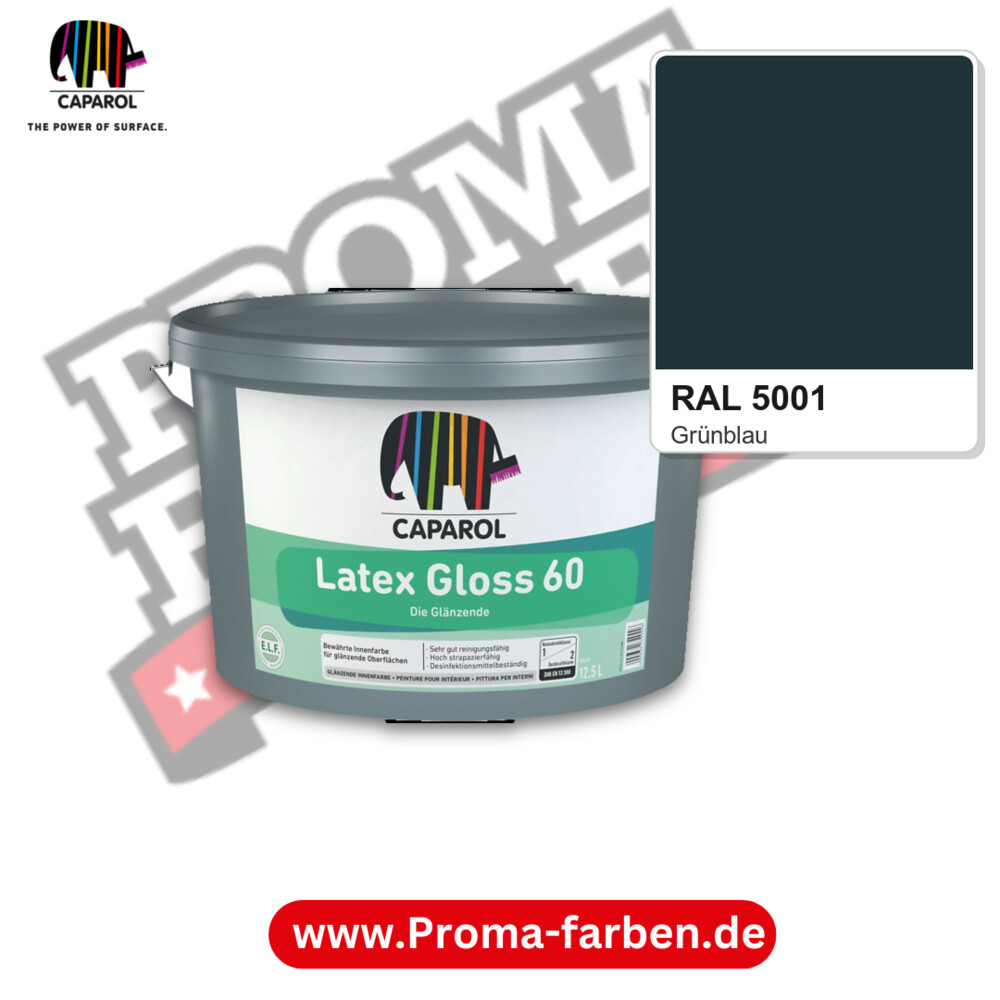 Caparol Latex Gloss 60 RAL 5001 kaufen Proma Farben Hamburg