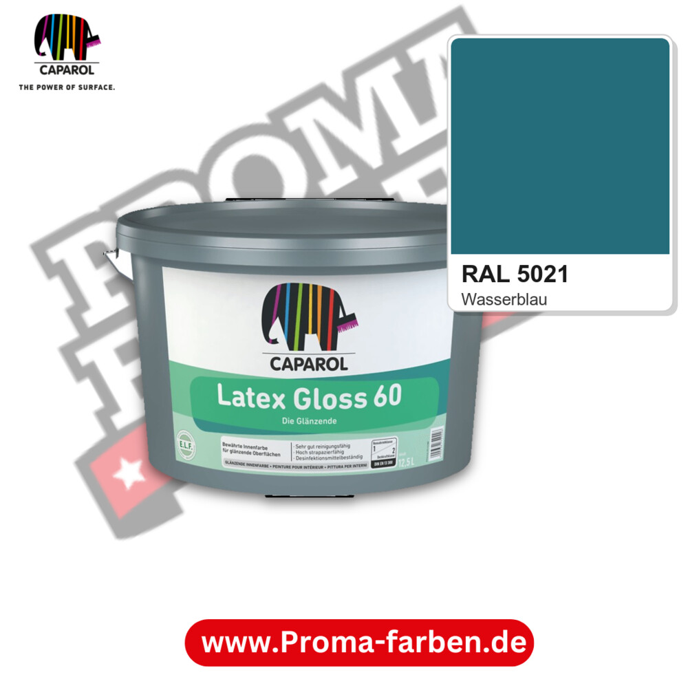 Caparol Latex Gloss 60 RAL 5021 kaufen Proma Farben Hamburg