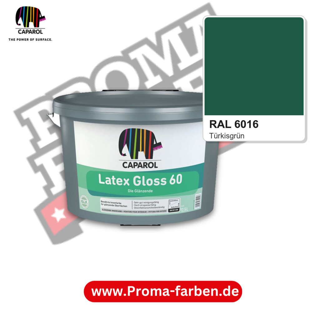 Caparol Latex Gloss 60 RAL 6016 kaufen Proma Farben Hamburg