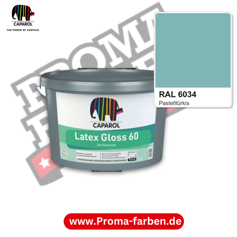 Caparol Latex Gloss 60 RAL 6034 kaufen Proma Farben Hamburg