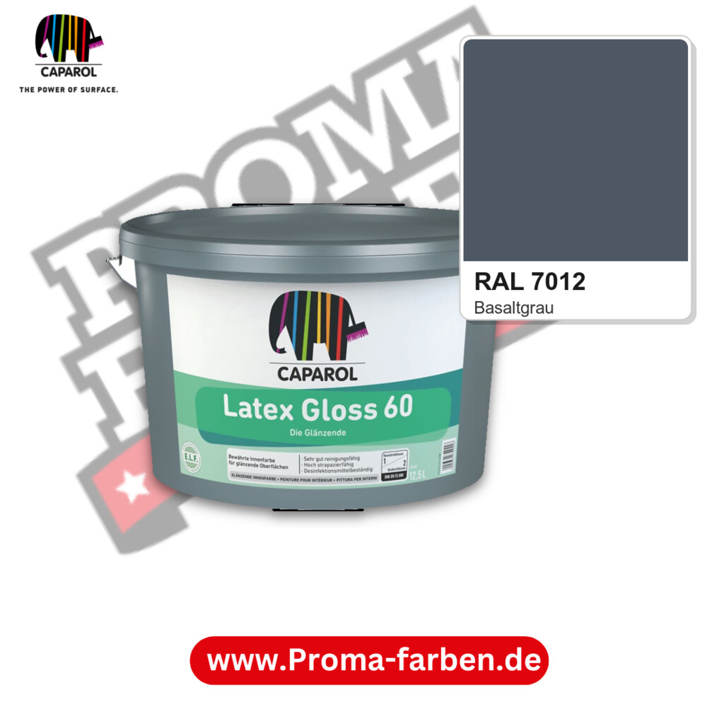 Caparol Latex Gloss 60 RAL 7012 kaufen Proma Farben Hamburg