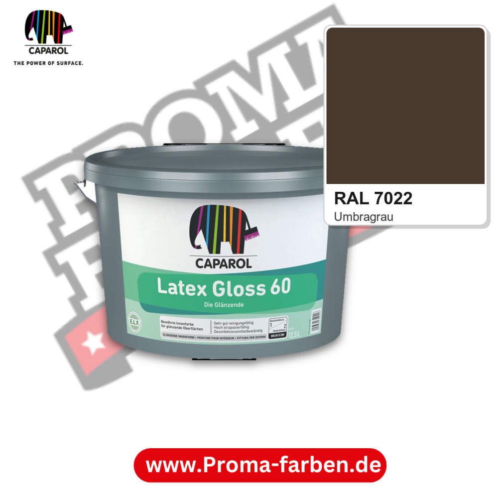 Caparol Latex Gloss 60 RAL 7022 kaufen Proma Farben Hamburg