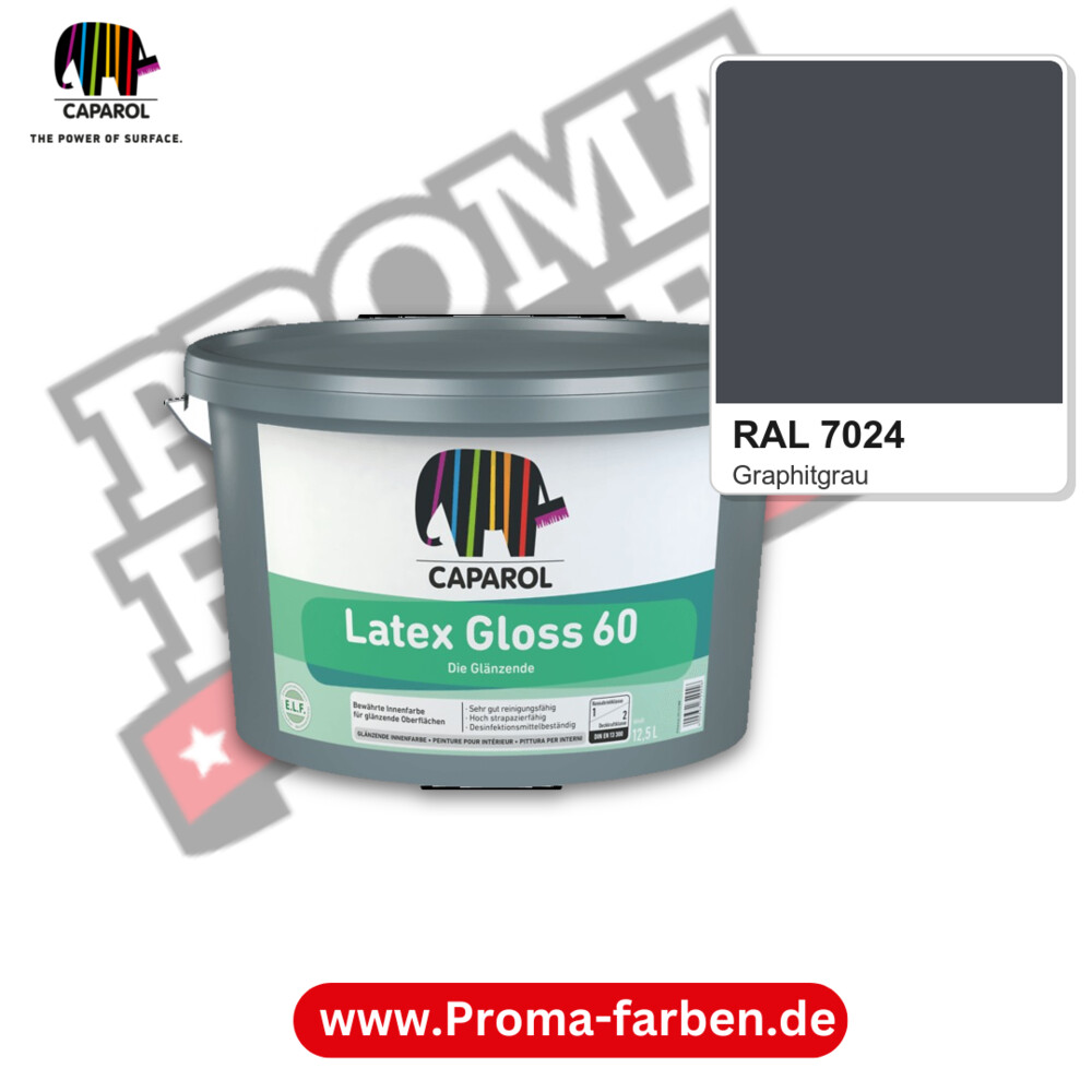 Caparol Latex Gloss 60 RAL 7024 kaufen Proma Farben Hamburg